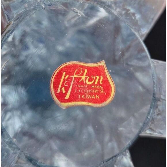 Vintage Lefton Glass Tree Clear Art 8” Figurine VTG - Picture 7 of 7